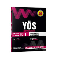 Metropol Yayınları YÖS IQ Soru Bankası-1 - Metropol Yayınları