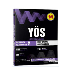 Metropol Yayınları YÖS Matematik-2 Konu Özetli Soru Bankası - Metropol Yayınları