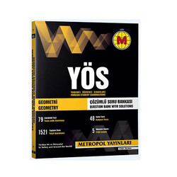 Metropol Yayınları YÖS Geometri Çözümlü Soru Bankası - Metropol Yayınları