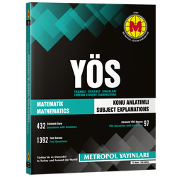 Metropol Yayınları YÖS Matematik Tüm Konular Konu Açıklamalı Örnek Çözümlü - Metropol Yayınları
