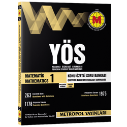 YÖS METEMATİK 1 KONU ÖZETLİ SORU BANKASI(BAŞLANGIÇ SEVİYESİ) - Metropol Yayınları