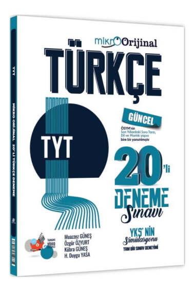 Mikro Orijinal TYT Türkçe 20li Deneme Sınavı - 1