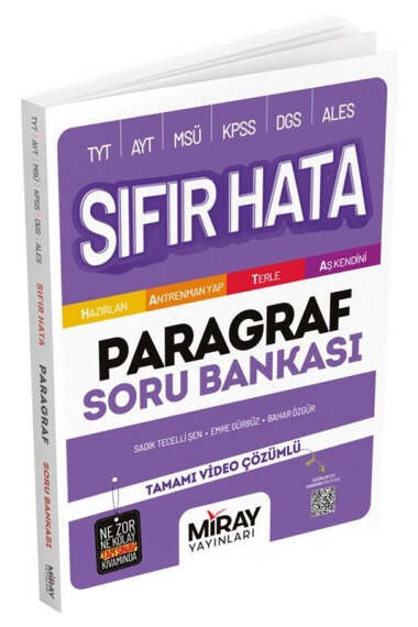 Miray Yayınları Sıfır Hata Paragraf Soru Bankası - 1