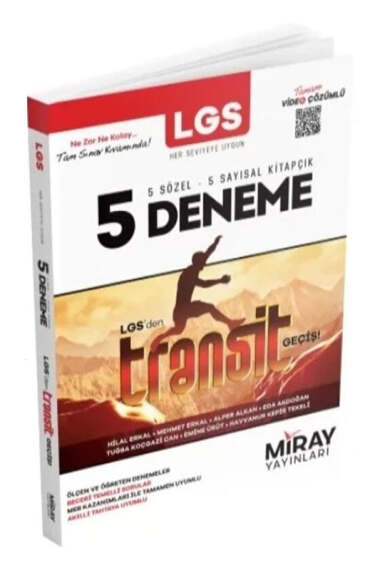 Miray Yayınları 8.Sınıf LGS Tüm Dersler Transit 5 Deneme - 1