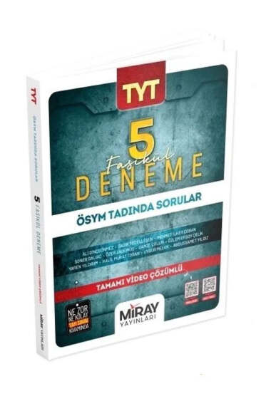 Miray Yayınları 2025 TYT 5 Deneme - 1