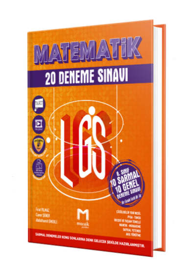 Mozaik Yayınları 2025 8.Sınıf Matematik 20 Deneme Sınavı - 1