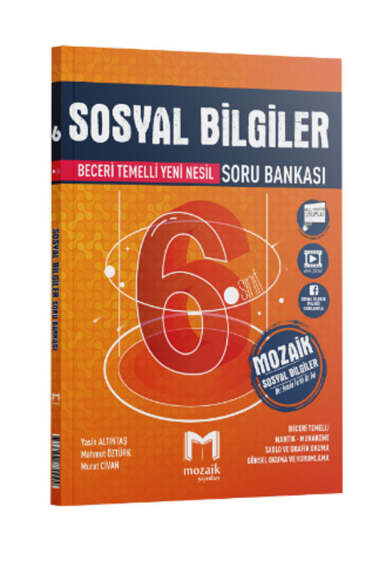 Mozaik Yayınları 2025 6.Sınıf Sosyal Bilgiler Soru Bankası - 1