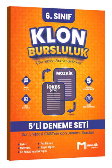 Mozaik Yayınları 6. Sınıf Klon 5 li Deneme Seti - 1