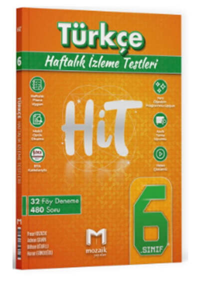 Mozaik Yayınları 6. Sınıf Türkçe HİT 32 Deneme - 1