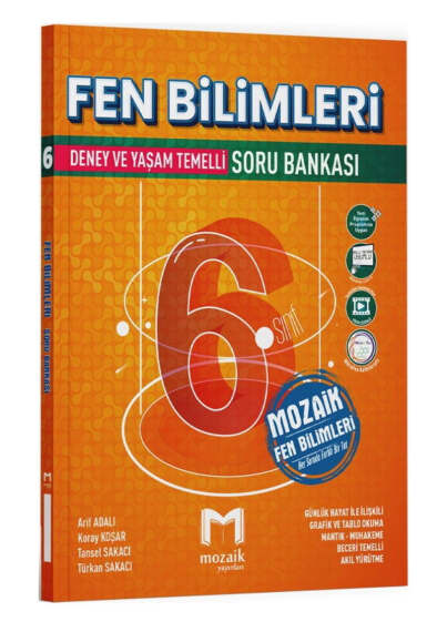 Mozaik Yayınları 6.Sınıf Fen Bilimleri Soru Bankası - 1
