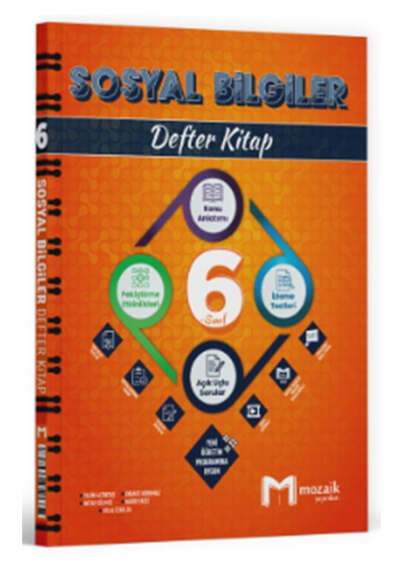 Mozaik Yayınları 6.Sınıf Sosyal Bilgiler Defter Kitap - 1