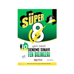 Nitelik Yayınları 8. Sınıf Fen Bilimleri Süper 10 Deneme Sınavı - Nitelik Yayınları