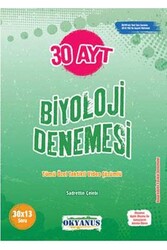 Okyanus Yayınları AYT Biyoloji 30 Deneme - Okyanus Yayınları