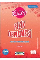 Okyanus Yayınları AYT Fizik 30 Deneme - Okyanus Yayınları