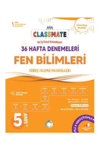 Okyanus Yayınları 5. Sınıf Fen Bilimleri Classmate 36 Hafta Denemeleri - 1