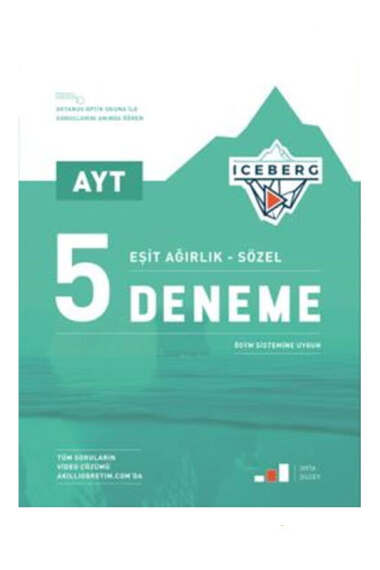 Okyanus Yayınları AYT Eşit Ağırlık Sözel Iceberg 5 Deneme - 1