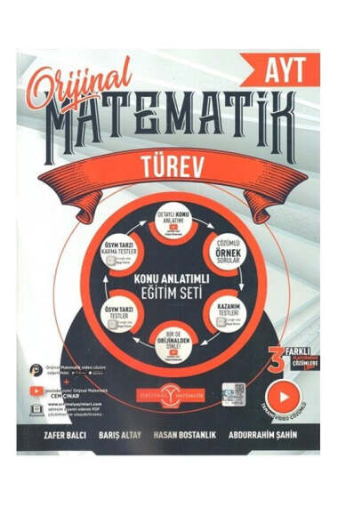 Orjinal Yayınları 2024 AYT Matematik Türev Konu Anlatımlı - 1