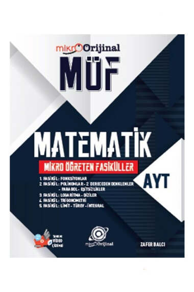 Orjinal Mikro 2024 AYT Matematik MÖF Mikro Öğreten Fasiküller - 1