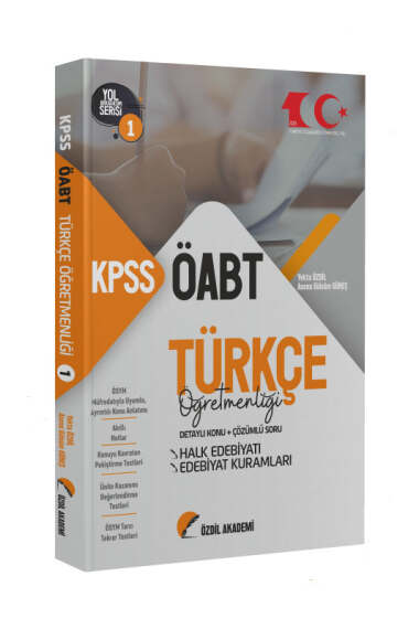 Özdil Akademi Yayınları ÖABT Türkçe 1.Kitap Halk Edebiyatı Konu Anlatımlı Soru Bankası - 1