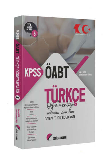 Özdil Akademi Yayınları ÖABT Türkçe 3.Kitap Yeni Türk Edebiyatı Konu Anlatımlı Soru Bankası - 1