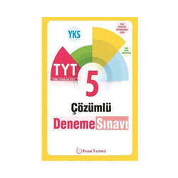 Palme Yayınları TYT 5 Çözümlü Deneme Sınavı - Palme Yayıncılık