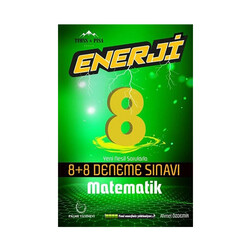 Palme Yayınları 8. Sınıf Matematik Enerji 8+8 Deneme Sınavı - Palme Yayıncılık