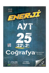 Palme Yayınları AYT Coğrafya Enerji 25 Deneme - Palme Yayıncılık