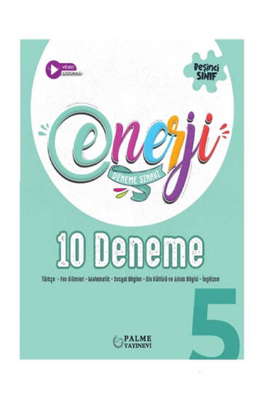 Palme Yayınları 5.Sınıf Enerji Tüm Dersler 10 Deneme Sınavı - 1