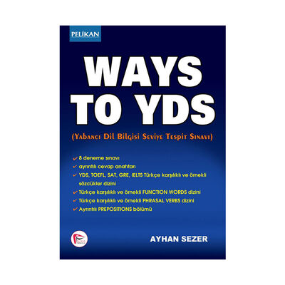 Pelikan Yayınları Ways To YDS – Yabancı Dil Bilgisi Seviye Tespit Sınavı - 1