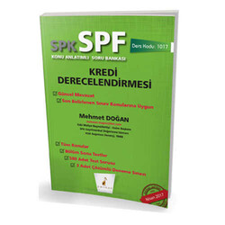 Pelikan Kitabevi SPK - SPF Kredi Derecelendirmesi Konu Anlatımlı Soru Bankası 1017 - Pelikan Yayınları