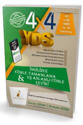 Pelikan Yayınları YDS 4x4 Cümle Tamamlama ve Eş Anlamlı Cümle Çeviri 1. Kitap - Pelikan Yayınları