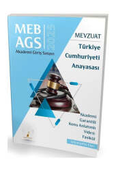 Pelikan Yayınları 2025 MEB-AGS Mevzuat Bilgisi Türkiye Cumhuriyeti Anayasası Konu Anlatımlı Video Fasikül - Pelikan Yayınları