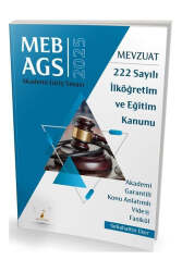 Pelikan Yayınları 2025 MEB-AGS Mevzuat Bilgisi 222 Sayılı İlköğretim ve Eğitim Kanunu Konu Anlatımlı Video Fasikül - Pelikan Yayınları