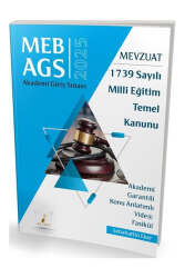 Pelikan Yayınları 2025 MEB-AGS Mevzuat Bilgisi 1739 Sayılı Milli Eğitim Temel Kanunu Konu Anlatımlı Video Fasikül - Pelikan Yayınları