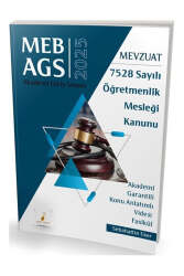Pelikan Yayınları 2025 MEB-AGS Mevzuat Bilgisi 7528 Sayılı Öğretmenlik Mesleği Kanunu Konu Anlatımlı Video Fasikül - Pelikan Yayınları
