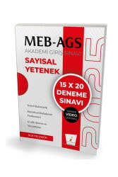 Pelikan Yayınları 2025 MEB-AGS Sayısal Yetenek 15x20 Deneme Sınavı - Pelikan Yayınları