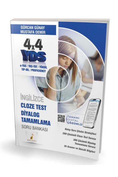 Pelikan Yayınları YDS İngilizce 4x4 Cloze Test Diyalog Tamamlama Soru Bankası - 1