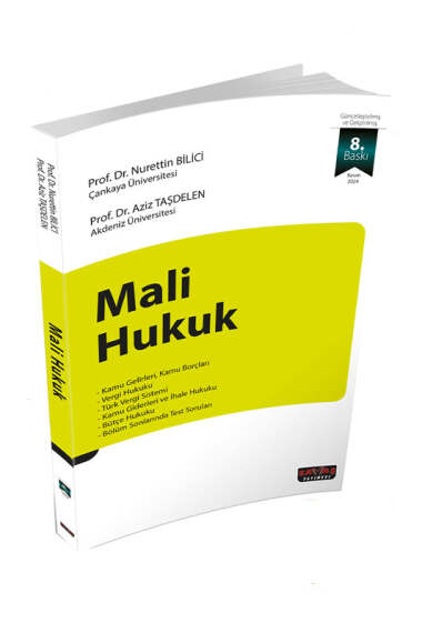 Savaş Yayınları Mali Hukuk 8.Baskı (Prof. Dr. Nurettin Bilici) - 1