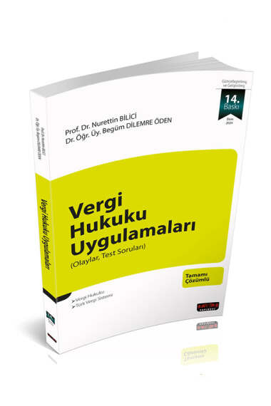 Savaş Yayınları 2024 Vergi Hukuku Uygulamaları 14.Baskı (Prof. Dr. Nurettin Bilici) - 1