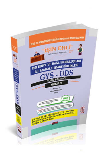 Savaş Yayınları İşin Ehli GYS-ÜDS Belediye ve Bağlı Kuruluşları Mahalli İdare Birlikleri Personeli Grup 3 Soru Bankası - 1