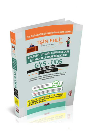 Savaş Yayınları İşin Ehli GYS-ÜDS Belediye ve Bağlı Kuruluşları Mahalli İdare Birlikleri Personeli Grup 2 Soru Bankası - 1