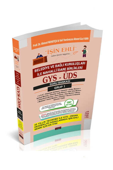 Savaş Yayınları İşin Ehli GYS-ÜDS Belediye ve Bağlı Kuruluşları Mahalli İdare Birlikleri Personeli Grup 1 Soru Bankası - 1