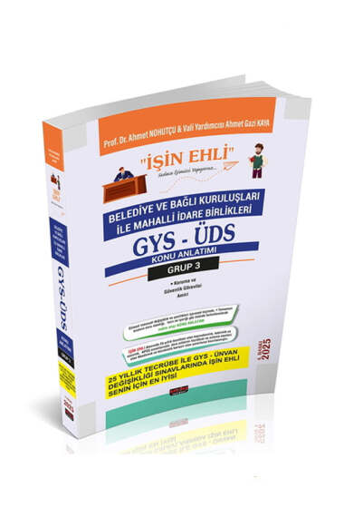Savaş Yayınları İşin Ehli GYS-ÜDS Belediye ve Bağlı Kuruluşları Mahalli İdare Birlikleri Personeli Grup 3 Konu Anlatımı - 1