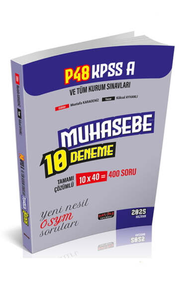 Savaş Yayınları P48 KPSS-A Grubu Muhasebe 10 Deneme - 1