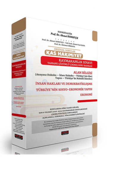 Savaş Yayınları 2025 Orijinal Sorular KAS Hakimiyet Kaymakamlık Sınavı Çıkmış Soru Bankası - 1