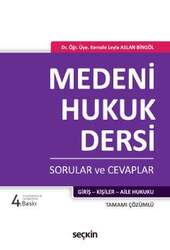 Seçkin Yayıncılık Medeni Hukuk Dersi Sorular ve Cevaplar - Seçkin Yayıncılık