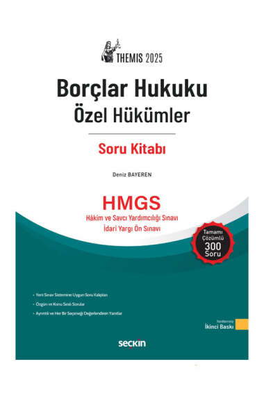 Seçkin Yayınları 2025 THEMİS Borçlar Hukuku Özel Hükümler Soru Kitabı - 1