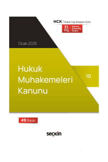 Seçkin Yayıncılık Hukuk Muhakemeleri Kanunu (Cep Kitabı) - 1