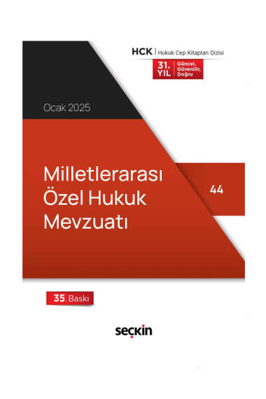 Seçkin Yayıncılık Milletlerarası Özel Hukuk Mevzuatı (Cep Kitabı) - 1