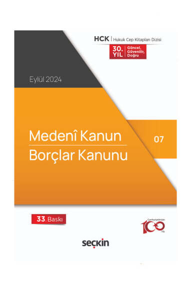 Seçkin Yayıncılık Medeni Kanun - Borçlar Kanunu (Cep Kitabı) - 1